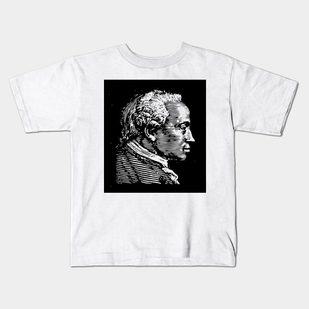 Immanuel Kant Kids T-Shirt by Soriagk